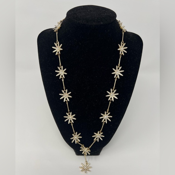 Nasty Gal Jewelry - Star Drop Necklace Y Shape Statement Pendant Gold Jewelry Lariat Floral Charm 25